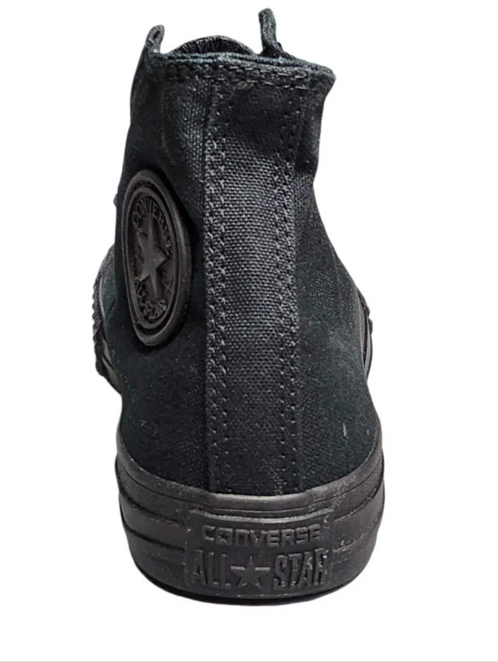 Boy's Converse Chuck Taylor All Star High-Top Sneakers Black Monochrome Size 2.5